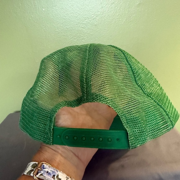 VTG. John Deere Nothing Runs Like A Deere Men's Foam & Mesh Snapback Trucker Hat - Picture 3 of 7